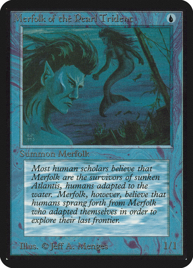 Merfolk of the Pearl Trident [Alpha Edition] MTG Single Magic: The Gathering    | Red Claw Gaming