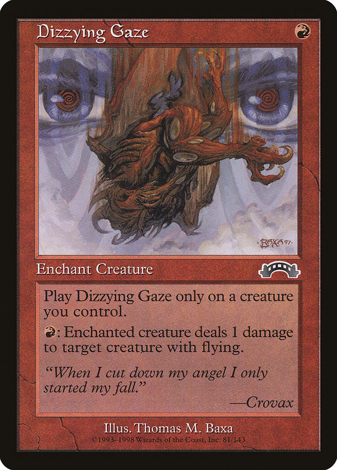 Dizzying Gaze [Exodus] MTG Single Magic: The Gathering    | Red Claw Gaming