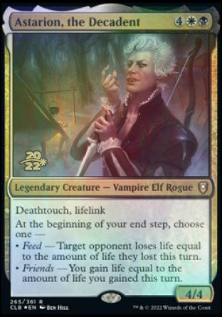 Astarion, the Decadent [Commander Legends: Battle for Baldur's Gate Prerelease Promos] MTG Single Magic: The Gathering    | Red Claw Gaming