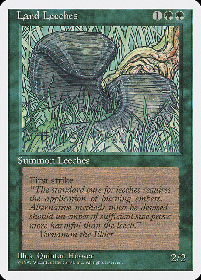 Land Leeches [Fourth Edition] MTG Single Magic: The Gathering    | Red Claw Gaming