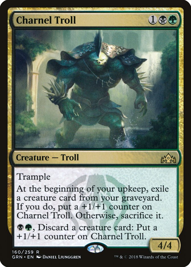 Charnel Troll [Guilds of Ravnica] MTG Single Magic: The Gathering    | Red Claw Gaming