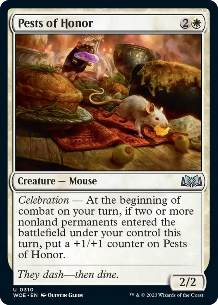 Pests of Honor [Wilds of Eldraine] MTG Single Magic: The Gathering    | Red Claw Gaming