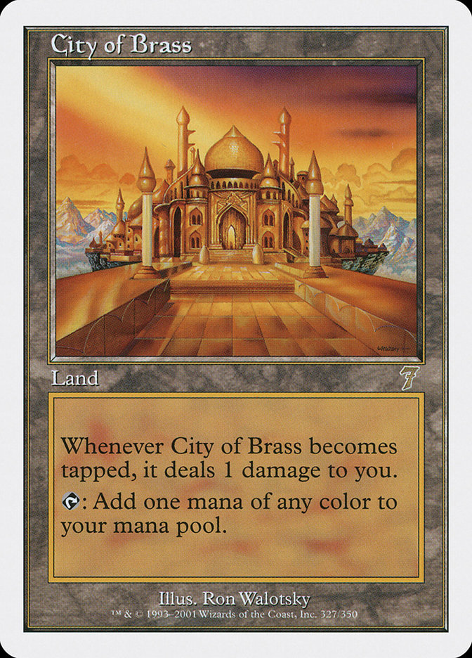 City of Brass [Seventh Edition] MTG Single Magic: The Gathering    | Red Claw Gaming