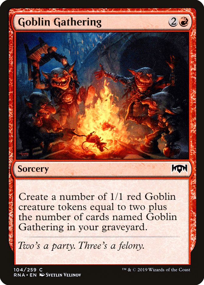 Goblin Gathering [Ravnica Allegiance] MTG Single Magic: The Gathering    | Red Claw Gaming