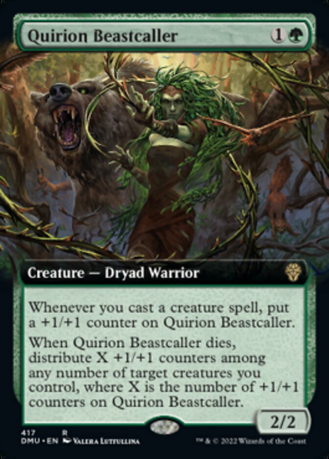 Quirion Beastcaller (Extended Art) [Dominaria United] MTG Single Magic: The Gathering    | Red Claw Gaming
