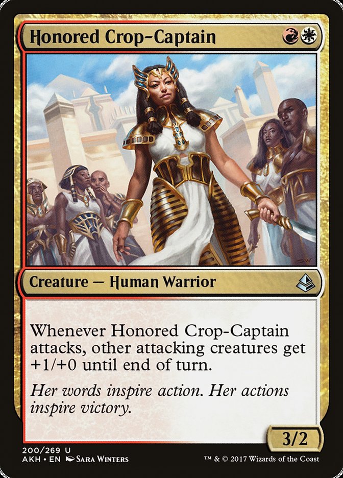Honored Crop-Captain [Amonkhet] MTG Single Magic: The Gathering    | Red Claw Gaming