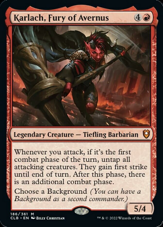 Karlach, Fury of Avernus [Commander Legends: Battle for Baldur's Gate] MTG Single Magic: The Gathering    | Red Claw Gaming