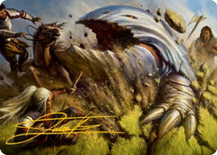 Bulette Art Card (Gold-Stamped Signature) [Dungeons & Dragons: Adventures in the Forgotten Realms Art Series] MTG Single Magic: The Gathering    | Red Claw Gaming