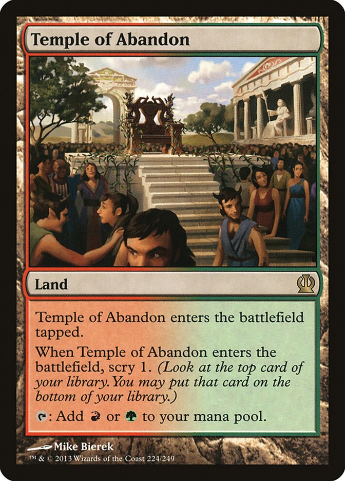 Temple of Abandon [Theros] MTG Single Magic: The Gathering    | Red Claw Gaming