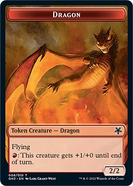 Dragon // Elf Warrior Double-Sided Token [Game Night: Free-for-All Tokens] MTG Single Magic: The Gathering    | Red Claw Gaming