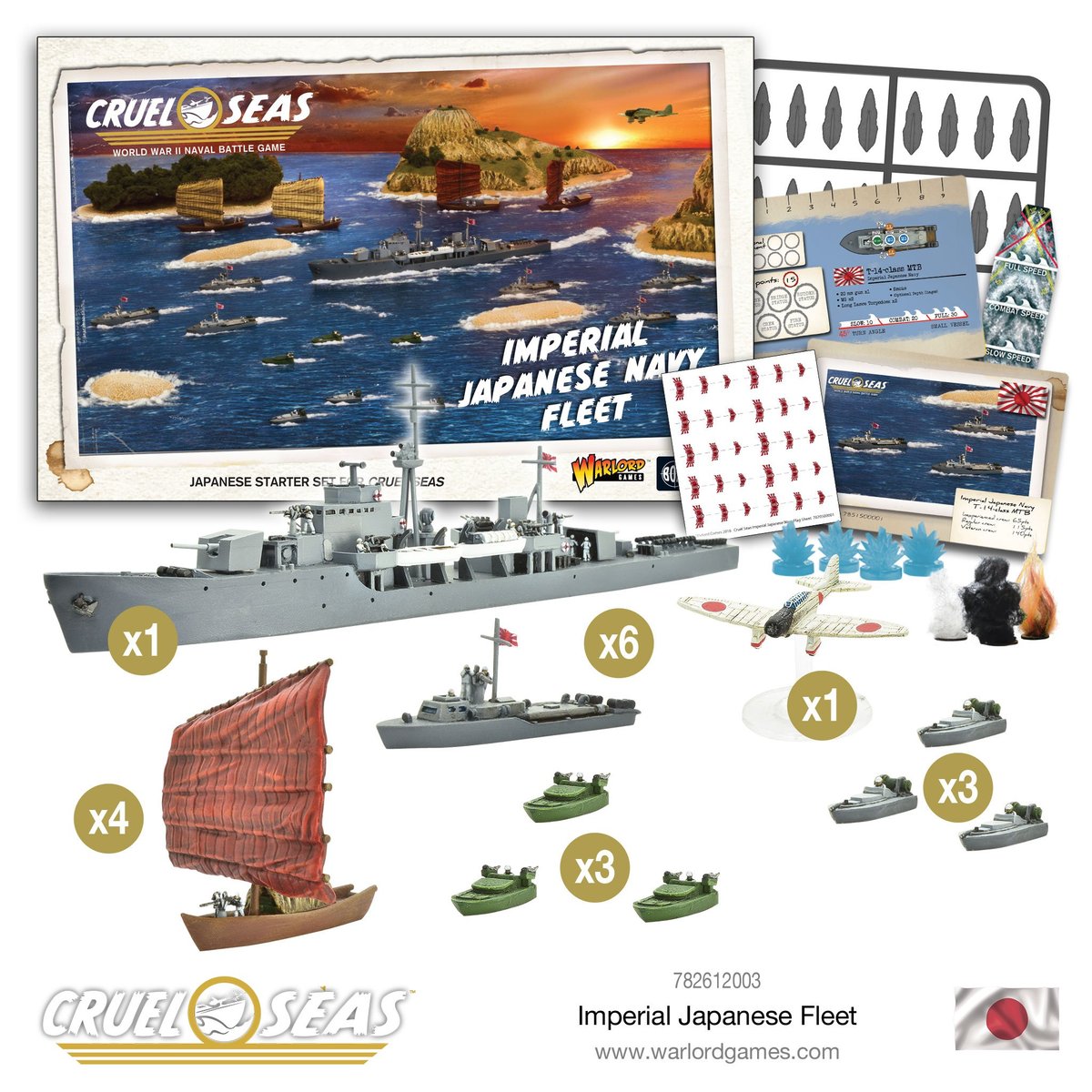 Cruel Seas Imperial Japanese Navy Fleet Cruel Seas Warlord Games    | Red Claw Gaming