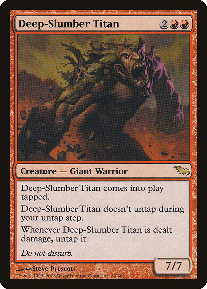 Deep-Slumber Titan [Shadowmoor] MTG Single Magic: The Gathering    | Red Claw Gaming