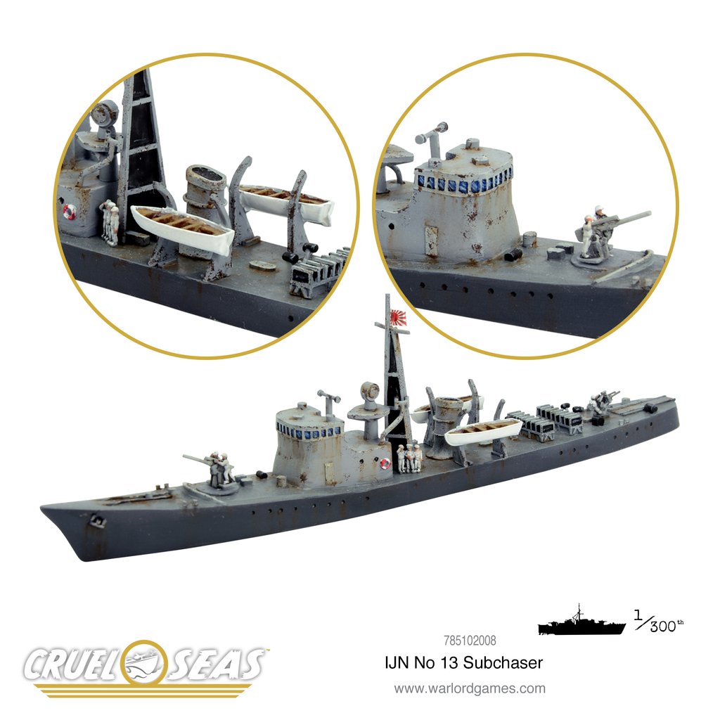 IJN No 13 Subchaser Cruel Seas Warlord Games    | Red Claw Gaming