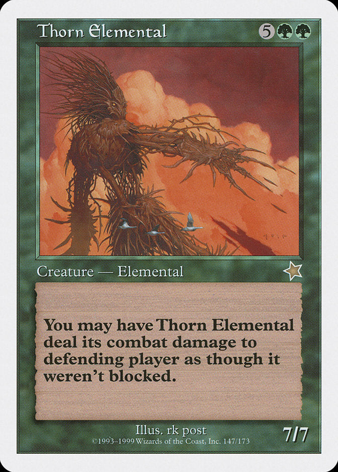 Thorn Elemental [Starter 1999] MTG Single Magic: The Gathering    | Red Claw Gaming