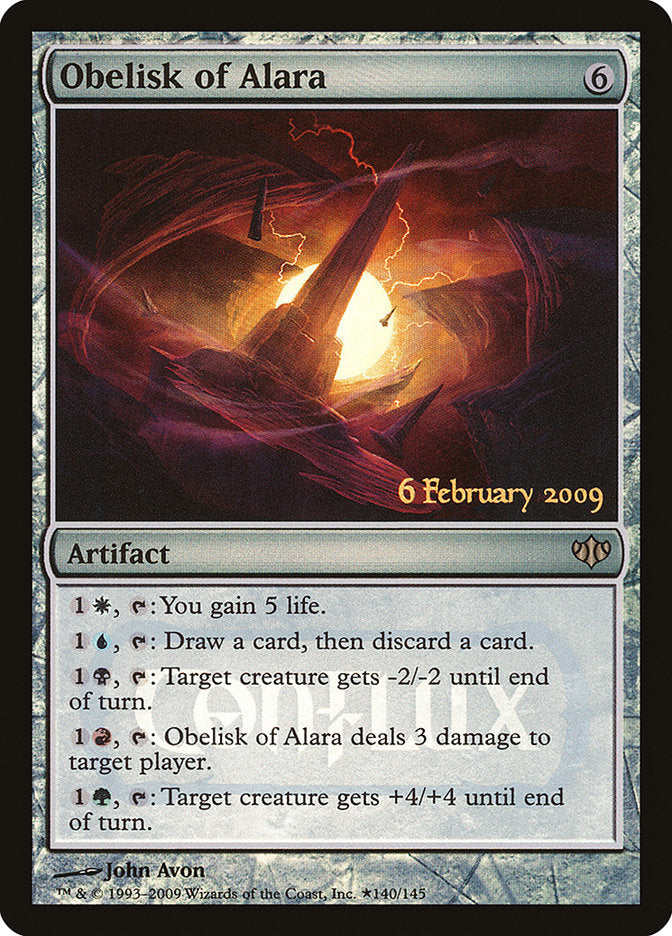 Obelisk of Alara (Launch) [Conflux Promos] MTG Single Magic: The Gathering    | Red Claw Gaming