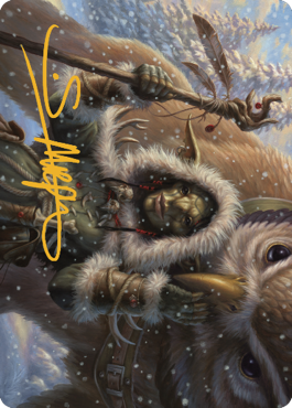 Owlbear Shepherd Art Card (Gold-Stamped Signature) [Commander Legends: Battle for Baldur's Gate Art Series] MTG Single Magic: The Gathering    | Red Claw Gaming