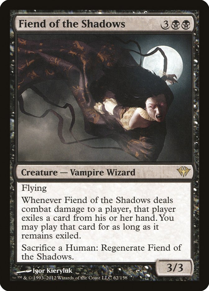 Fiend of the Shadows [Dark Ascension] MTG Single Magic: The Gathering    | Red Claw Gaming