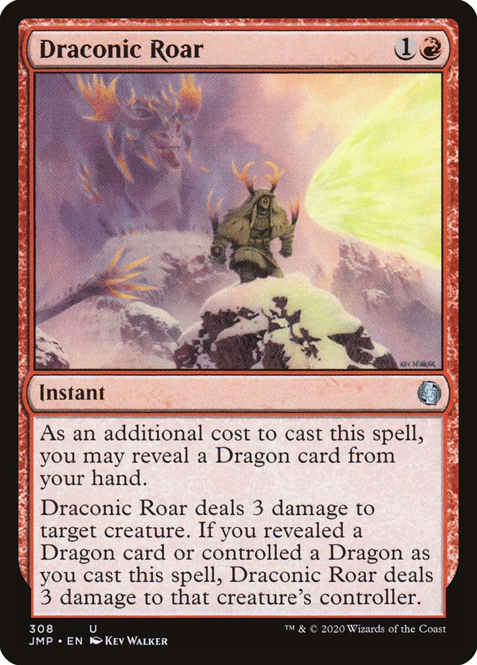 Draconic Roar [Jumpstart] MTG Single Magic: The Gathering    | Red Claw Gaming