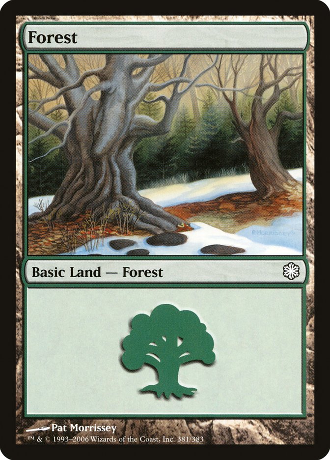 Forest (381) [Coldsnap Theme Decks] MTG Single Magic: The Gathering    | Red Claw Gaming