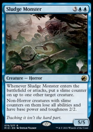 Sludge Monster (Promo Pack) [Innistrad: Midnight Hunt Promos] MTG Single Magic: The Gathering    | Red Claw Gaming