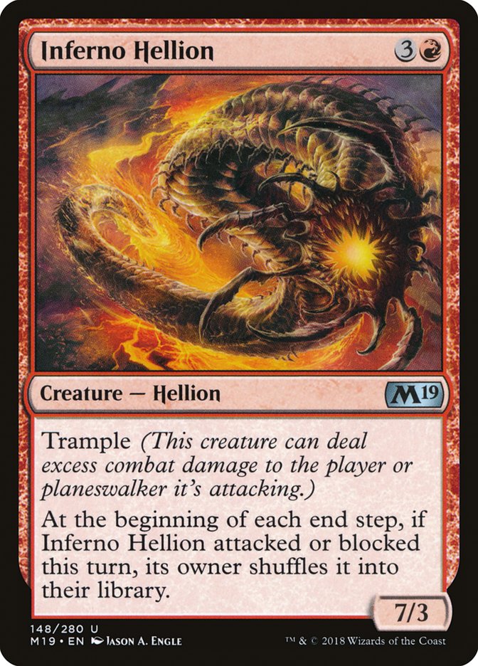 Inferno Hellion [Core Set 2019] MTG Single Magic: The Gathering    | Red Claw Gaming