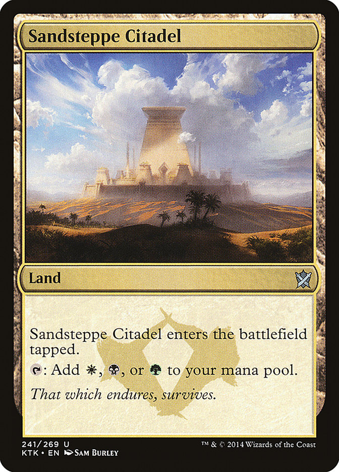 Sandsteppe Citadel [Khans of Tarkir] MTG Single Magic: The Gathering    | Red Claw Gaming
