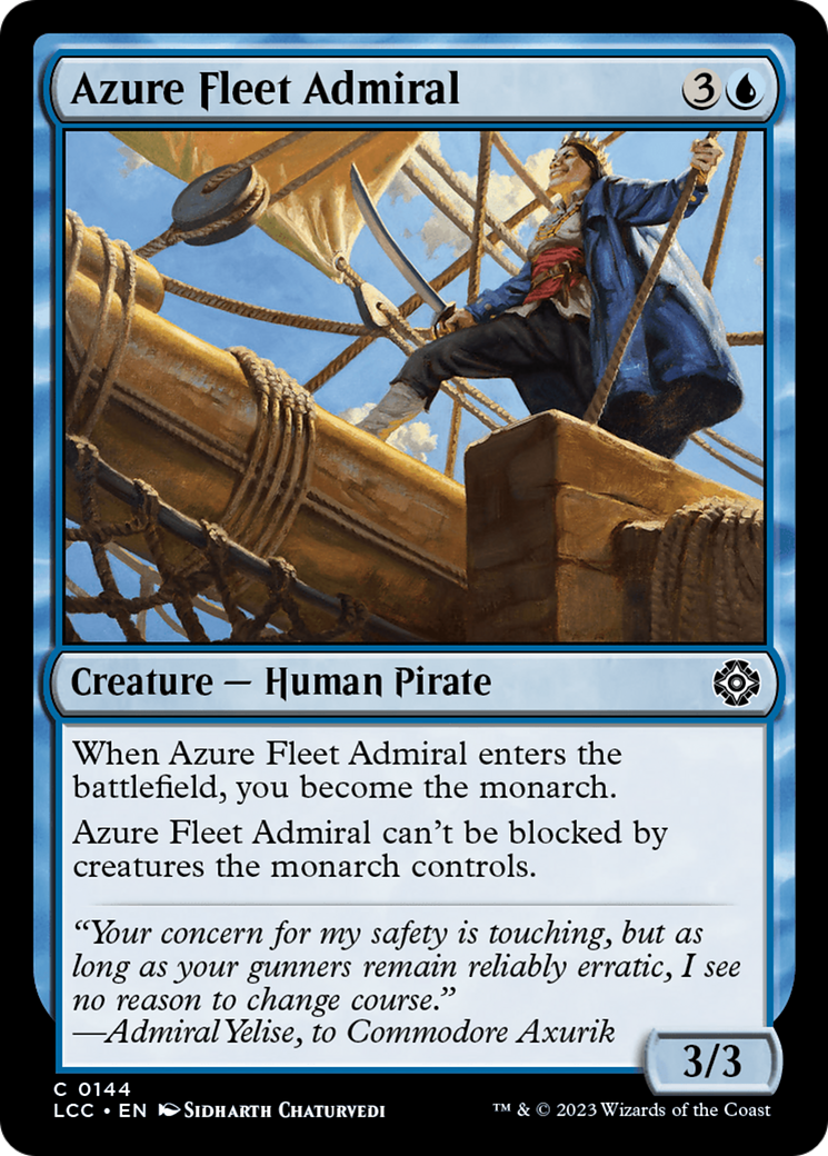 Azure Fleet Admiral [The Lost Caverns of Ixalan Commander] MTG Single Magic: The Gathering    | Red Claw Gaming