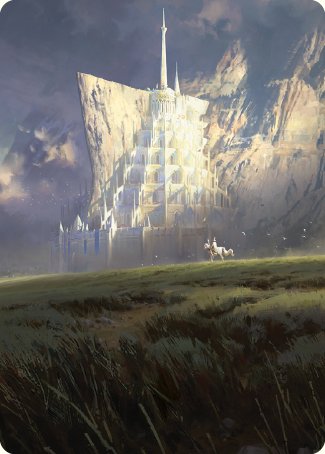 Minas Tirith Art Card [The Lord of the Rings: Tales of Middle-earth Art Series] MTG Single Magic: The Gathering    | Red Claw Gaming