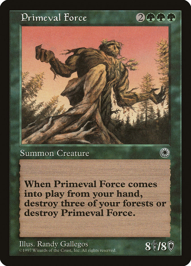 Primeval Force [Portal] MTG Single Magic: The Gathering    | Red Claw Gaming