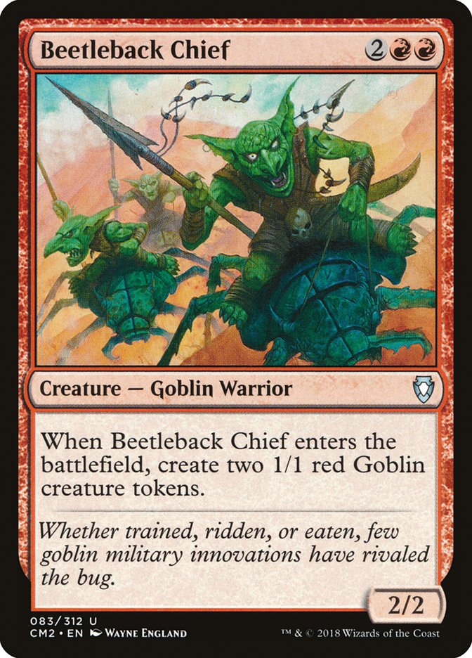 Beetleback Chief [Commander Anthology Volume II] MTG Single Magic: The Gathering    | Red Claw Gaming