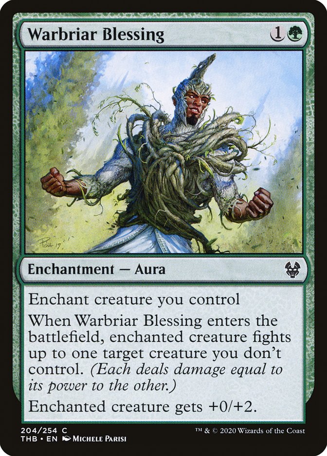 Warbriar Blessing [Theros Beyond Death] MTG Single Magic: The Gathering    | Red Claw Gaming