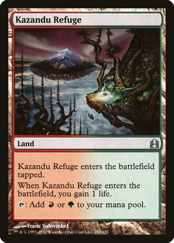 Kazandu Refuge [Commander 2011] MTG Single Magic: The Gathering    | Red Claw Gaming