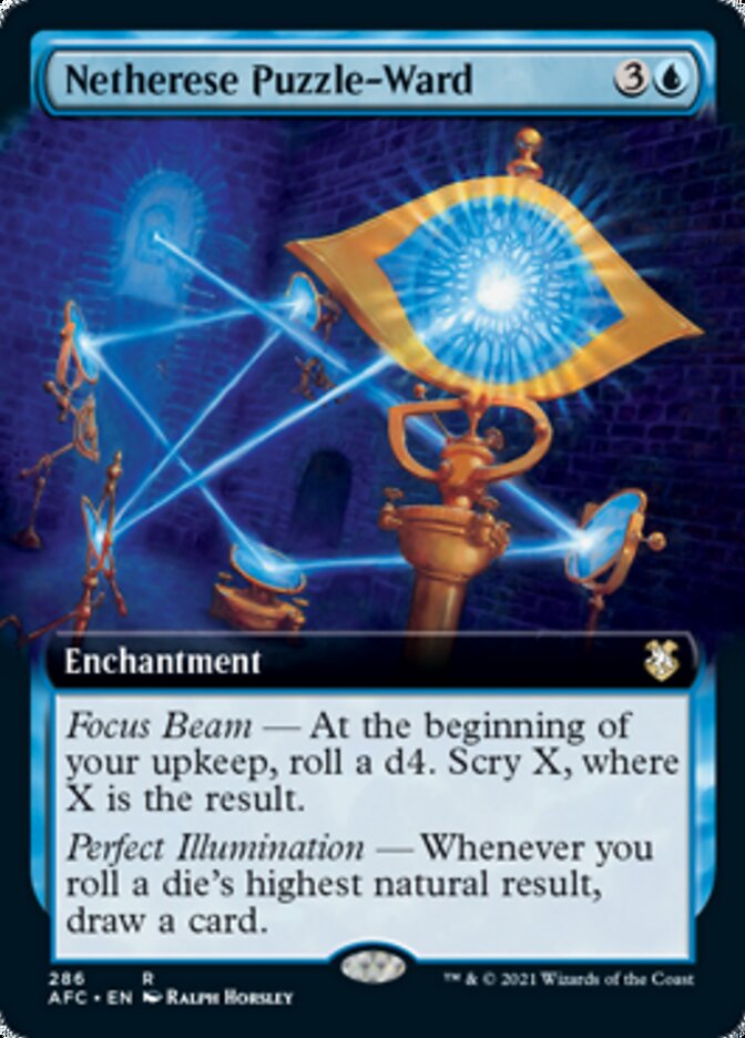 Netherese Puzzle-Ward (Extended Art) [Dungeons & Dragons: Adventures in the Forgotten Realms Commander] MTG Single Magic: The Gathering    | Red Claw Gaming