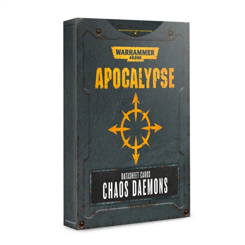 WARHAMMER 40000: CHAOS DAEMONS DATASHEETS Apocalypse Games Workshop    | Red Claw Gaming