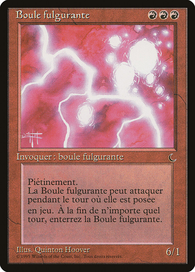 Ball Lightning (French) - "Boule fulgurante" [Renaissance] MTG Single Magic: The Gathering    | Red Claw Gaming