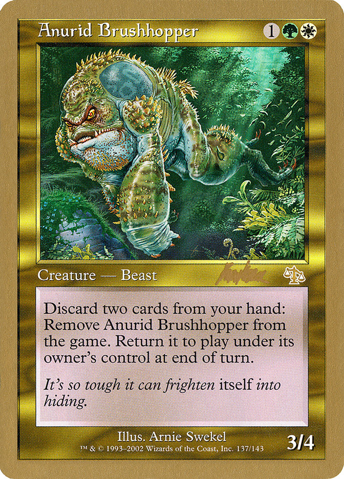 Anurid Brushhopper (Brian Kibler) [World Championship Decks 2002] MTG Single Magic: The Gathering    | Red Claw Gaming