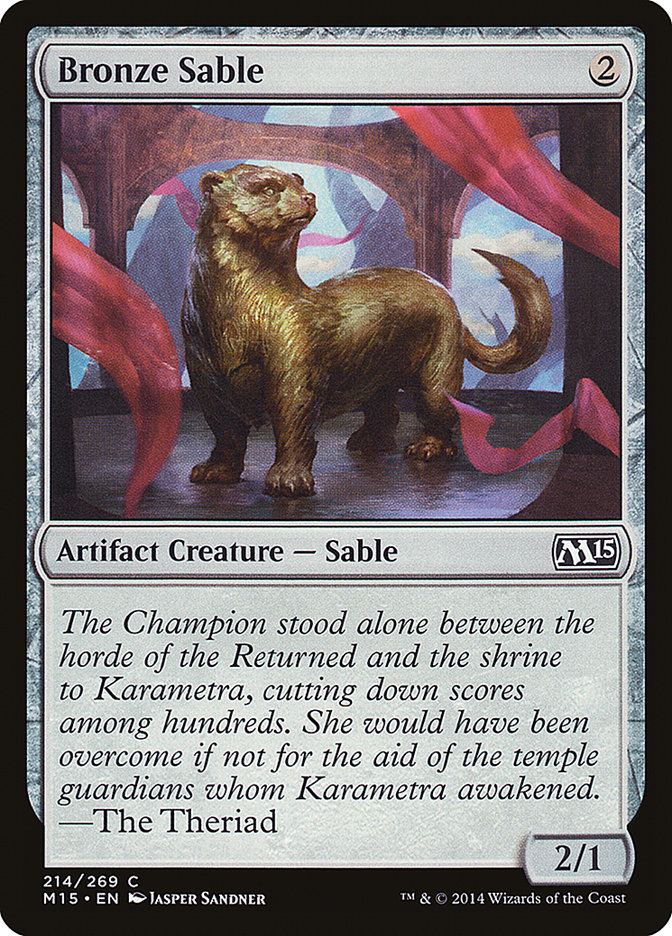 Bronze Sable [Magic 2015] MTG Single Magic: The Gathering    | Red Claw Gaming