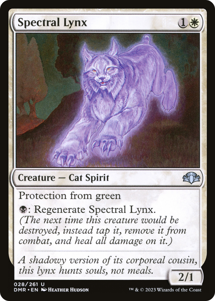 Spectral Lynx [Dominaria Remastered] MTG Single Magic: The Gathering    | Red Claw Gaming