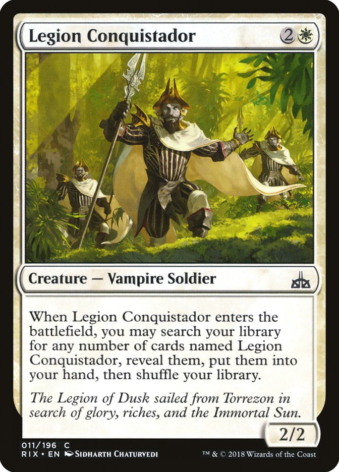 Legion Conquistador [Rivals of Ixalan] MTG Single Magic: The Gathering    | Red Claw Gaming