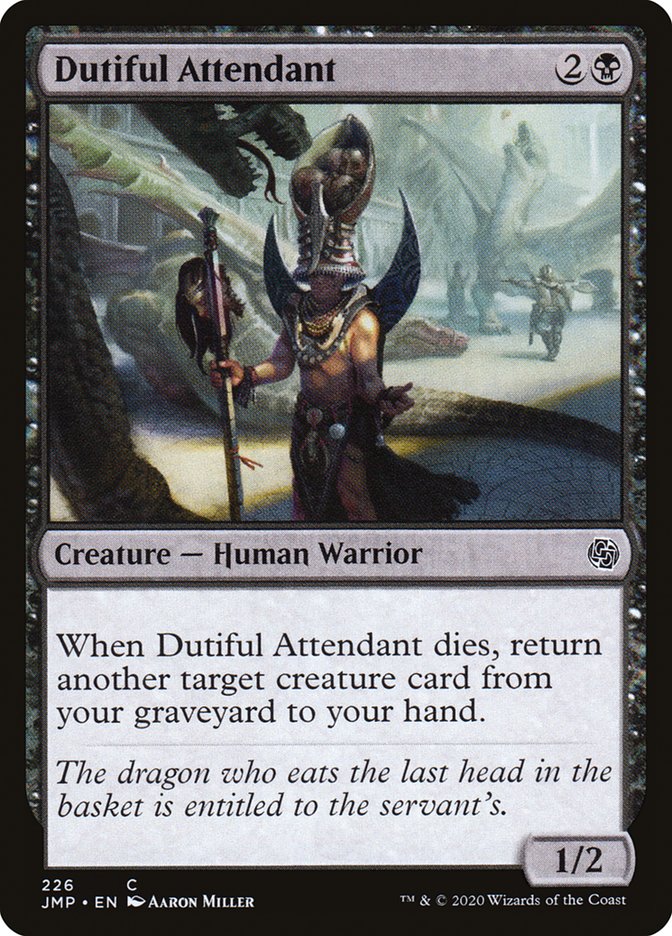Dutiful Attendant [Jumpstart] MTG Single Magic: The Gathering    | Red Claw Gaming