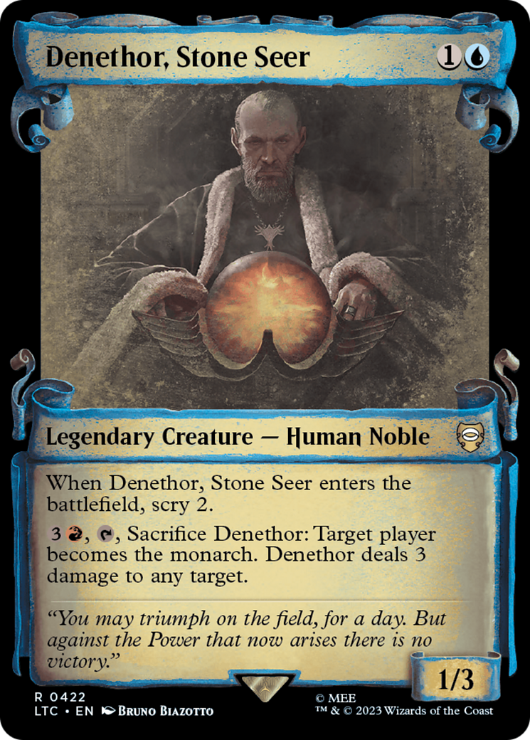 Denethor, Stone Seer [The Lord of the Rings: Tales of Middle-Earth Commander Showcase Scrolls] MTG Single Magic: The Gathering    | Red Claw Gaming