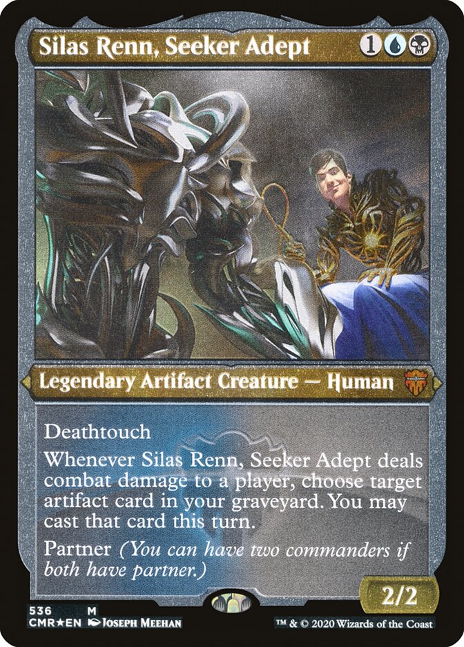 Silas Renn, Seeker Adept (Etched) [Commander Legends] MTG Single Magic: The Gathering    | Red Claw Gaming