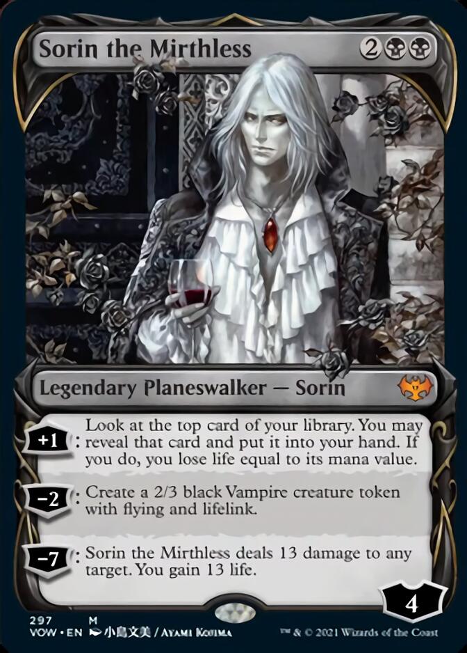 Sorin the Mirthless (Showcase Fang Frame) [Innistrad: Crimson Vow] MTG Single Magic: The Gathering    | Red Claw Gaming