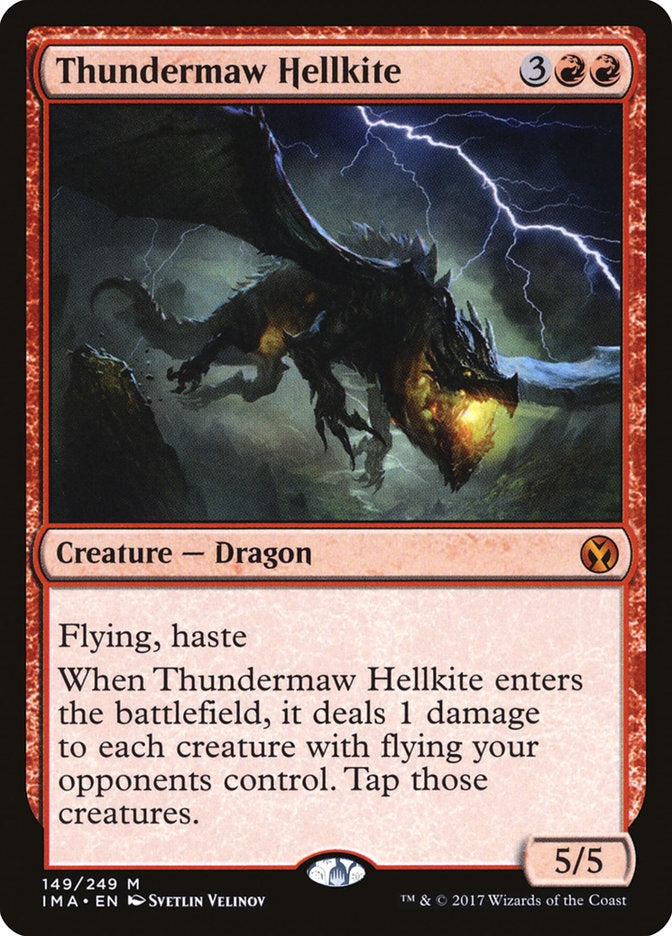 Thundermaw Hellkite [Iconic Masters] MTG Single Magic: The Gathering    | Red Claw Gaming