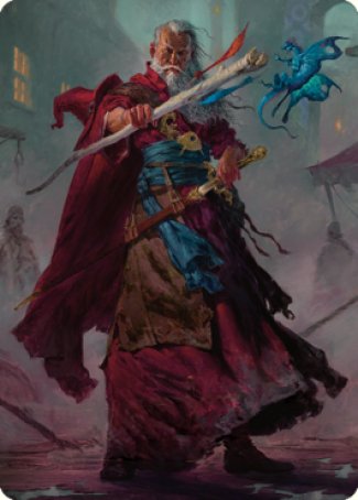 Elminster Art Card (64) [Commander Legends: Battle for Baldur's Gate Art Series] MTG Single Magic: The Gathering    | Red Claw Gaming