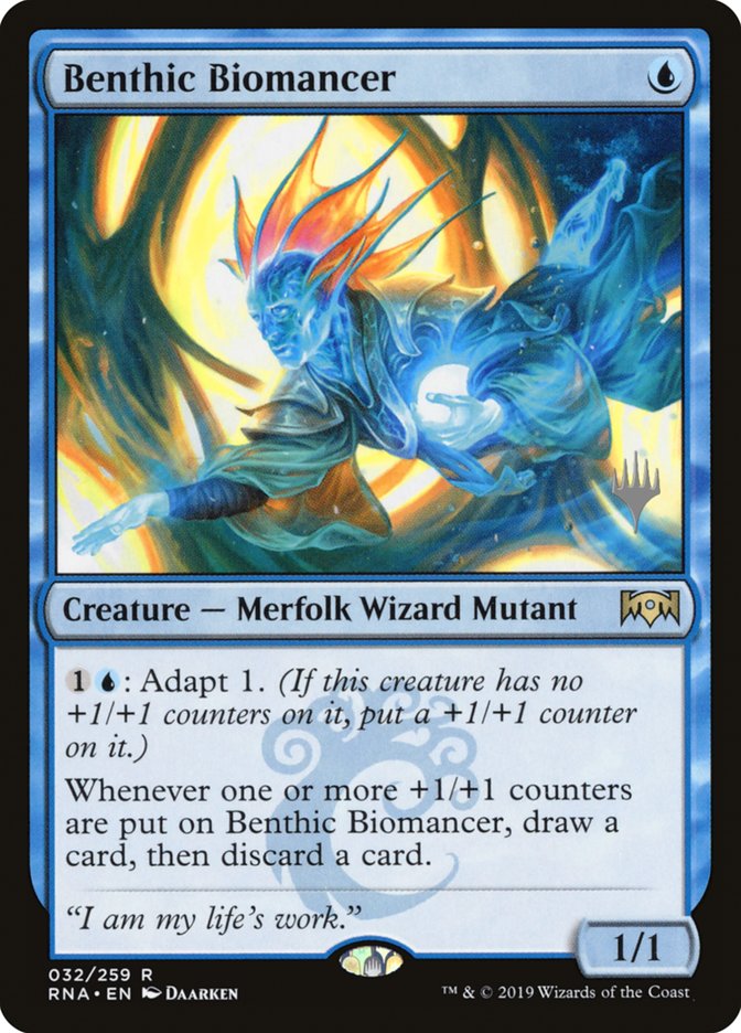 Benthic Biomancer (Promo Pack) [Ravnica Allegiance Promos] MTG Single Magic: The Gathering    | Red Claw Gaming