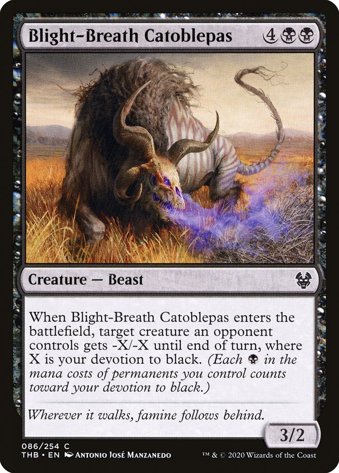 Blight-Breath Catoblepas [Theros Beyond Death] MTG Single Magic: The Gathering    | Red Claw Gaming