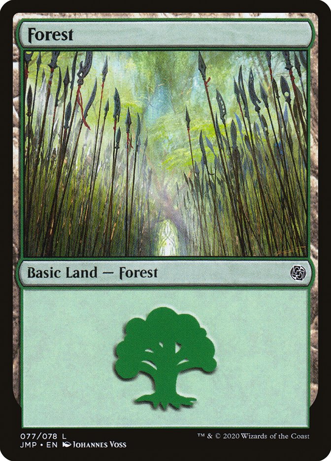 Forest (77) [Jumpstart] MTG Single Magic: The Gathering    | Red Claw Gaming