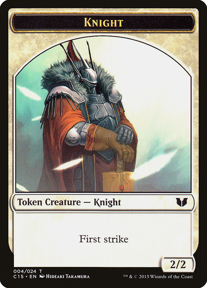 Knight Token (004/024) [Commander 2015 Tokens] MTG Single Magic: The Gathering    | Red Claw Gaming