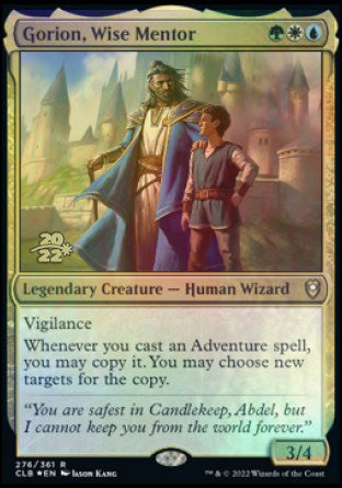 Gorion, Wise Mentor [Commander Legends: Battle for Baldur's Gate Prerelease Promos] MTG Single Magic: The Gathering    | Red Claw Gaming